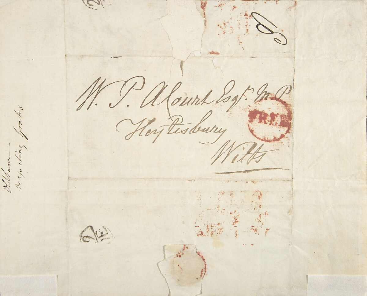 Letter, Written by James Oldham (British, active late 18th century), Pen and brown ink