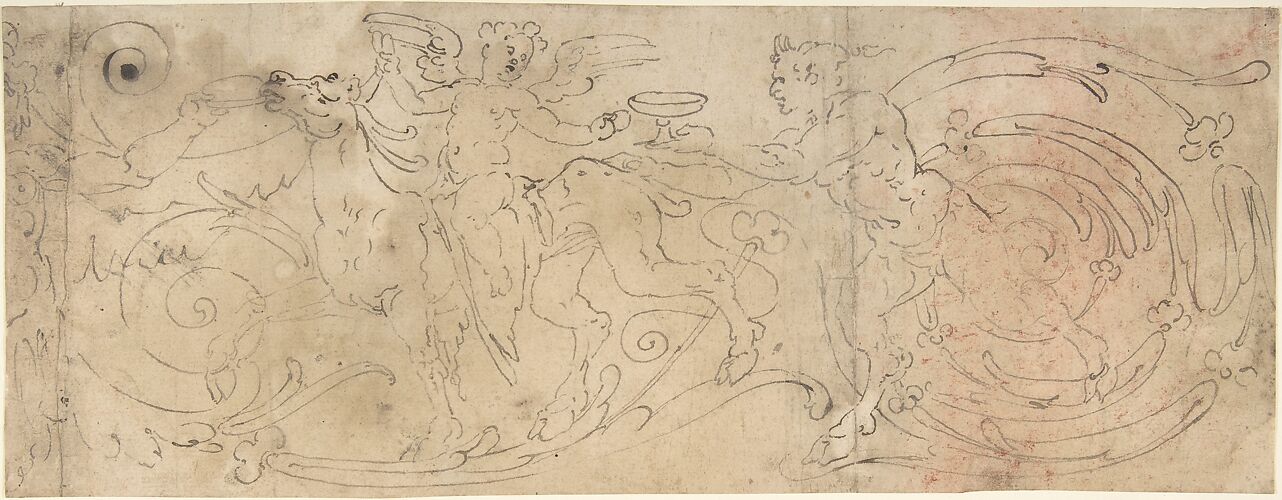Frieze with Acanthus Rinceau with Grotesques