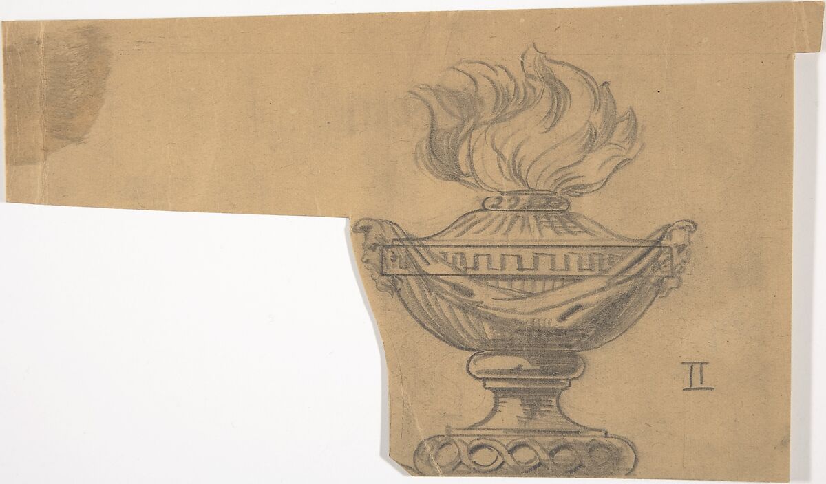 Suggestions for Urns, L. V. Grave (British, 18th century), Graphite 