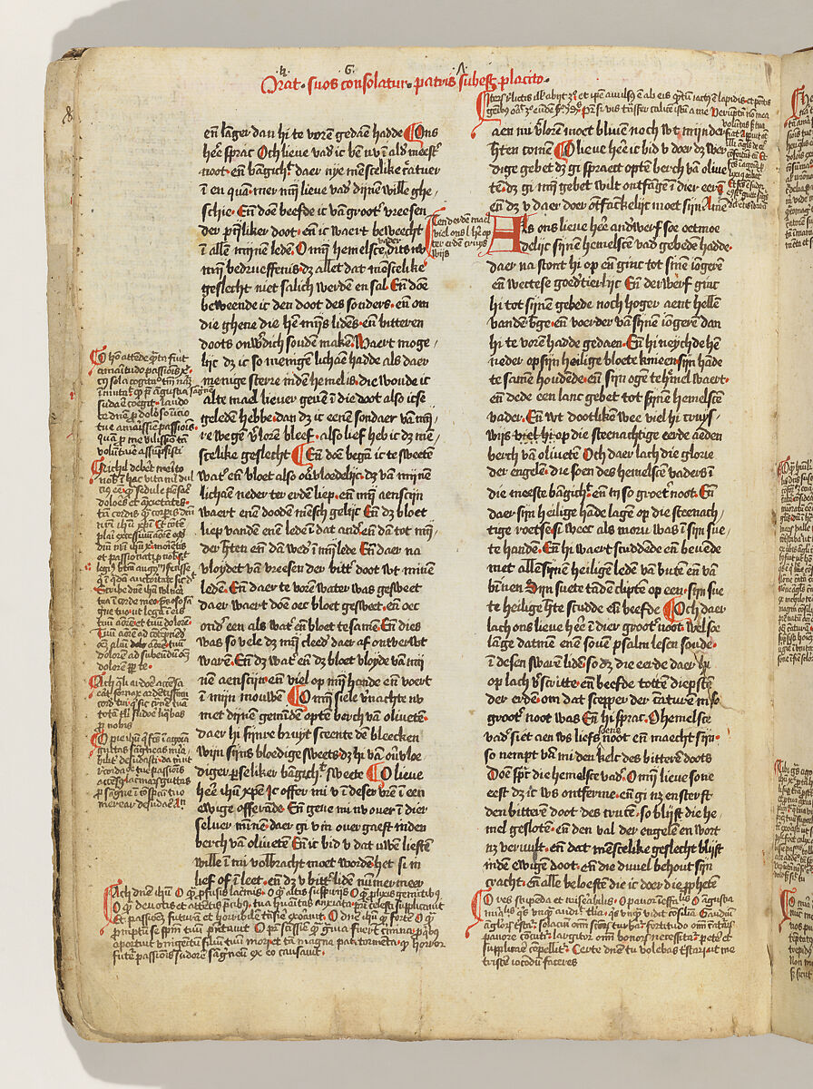 Album with Twelve Engravings of The Passion, a Woodcut of Christ as the Man of Sorrows, and a Metalcut of St. Jerome in Penitence, Israhel van Meckenem (German, Meckenem ca. 1440/45–1503 Bocholt), Engraving, two touched with gold;  woodcut, hand-colored; metalcut, hand-colored; manuscript in dark brown ink with red, and blue initials and flourishes; bound in blind-stamped leather