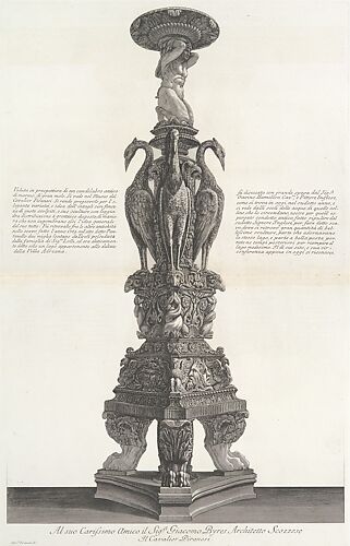 Vasi, candelabri, cippi, sarcofagi, tripodi, lucerne, ed ornamenti antichi disegnati ed incisi dal Cav. Gio. Batt. Piranesi, Vol. II (Vases, candelabra, grave stones, sarcophagi, tripods, lamps, and ornaments designed and etched by Cavalieri Giovanni Battista Piranesi)