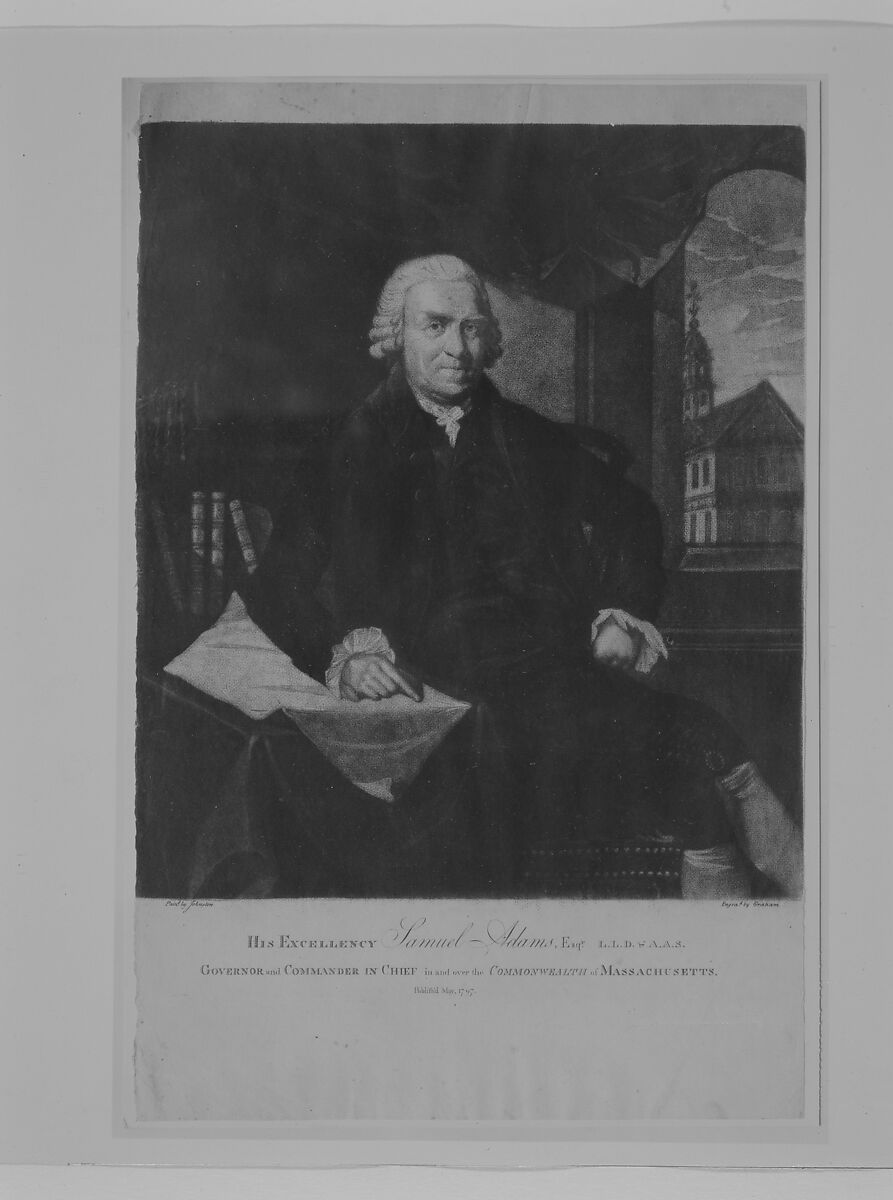 Brigadier General John Glover, Henry Bryan Hall, Sr. (American (born England), London 1808–1884 Morrisania, Bronx, New York), Stipple engraving; proof before letters