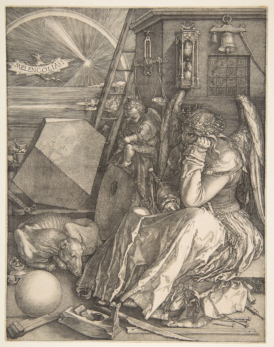 Melencolia I, Albrecht Dürer (German, Nuremberg 1471–1528 Nuremberg), Engraving 
