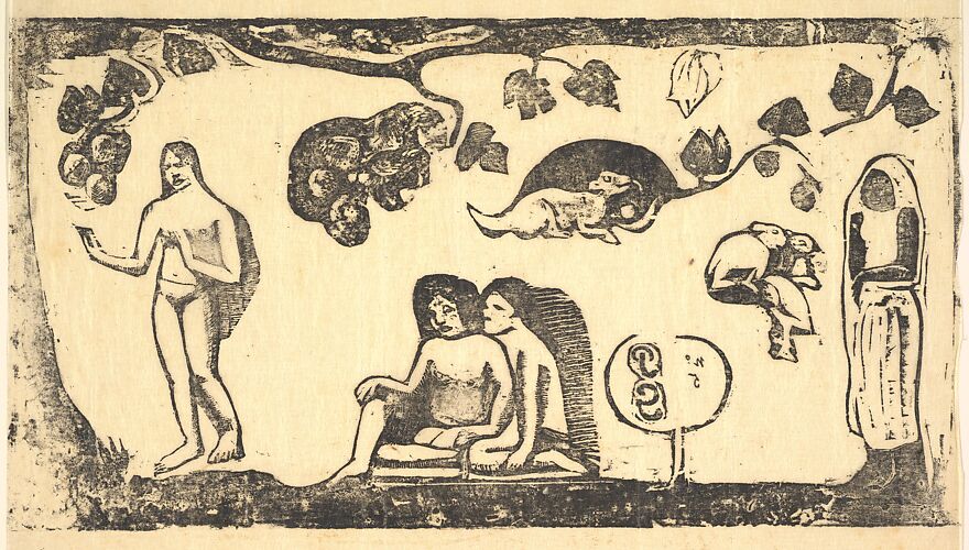 Paul Gauguin | Woodcut with a Horned Head | The Metropolitan 