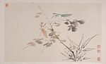 Flowers, Birds, Vegetables and Insects, Wang Xuetao (Chinese, 1903–1982), Album of twelve leaves; ink and color on paper, China