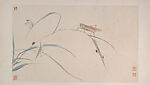 Flowers, Birds, Vegetables and Insects, Wang Xuetao (Chinese, 1903–1982), Album of twelve leaves; ink and color on paper, China