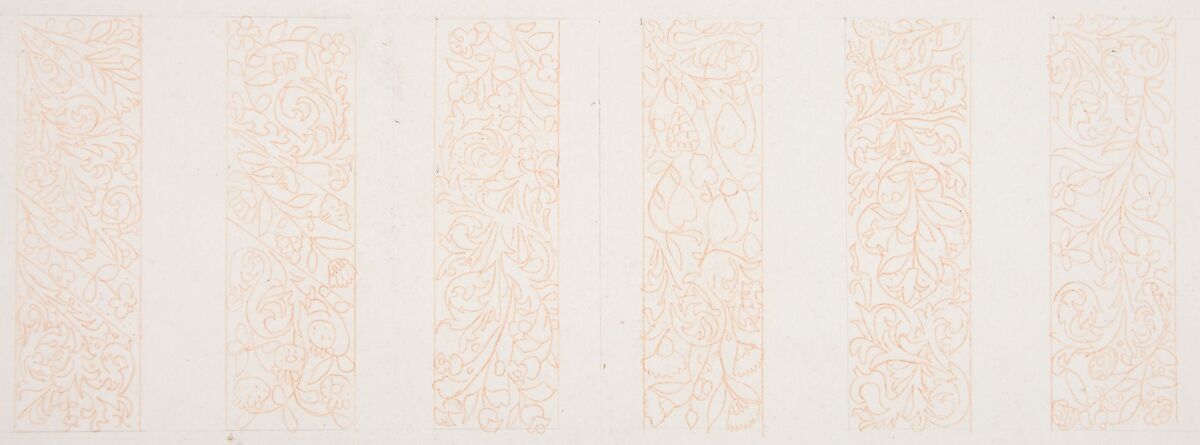 Title page design for "The Court Journal", Freeman Gage Delamotte (British, Sandhurst 1813/14–1862 London), Pen and black ink, brush and gray wash, touches of gouache (bodycolor), over graphite