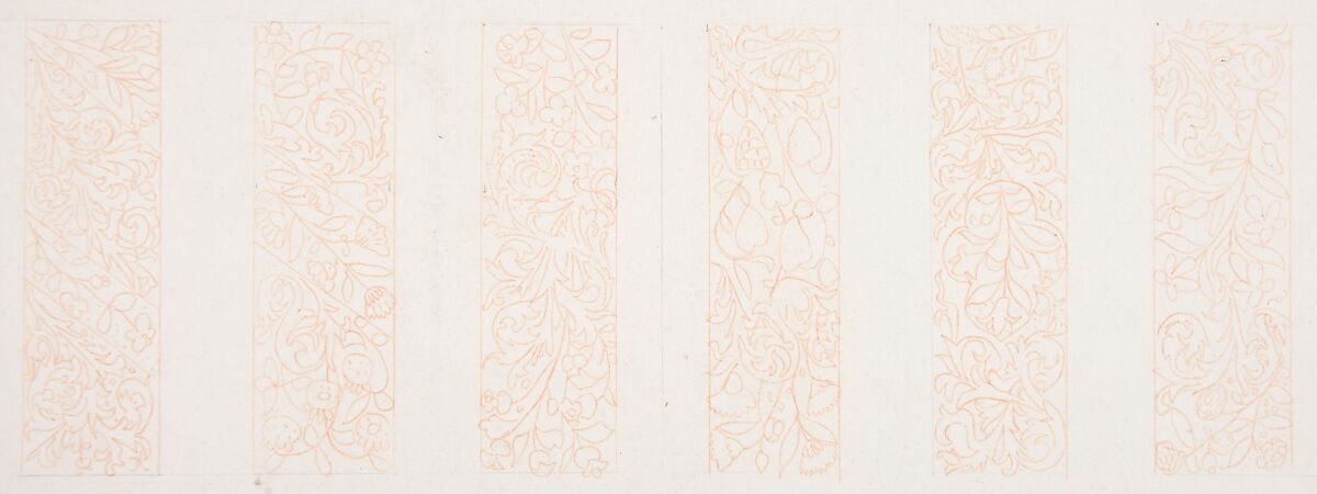 Title page design for "The Court Journal", Freeman Gage Delamotte (British, Sandhurst 1813/14–1862 London), Pen and black ink, brush and gray wash, touches of gouache (bodycolor), over graphite