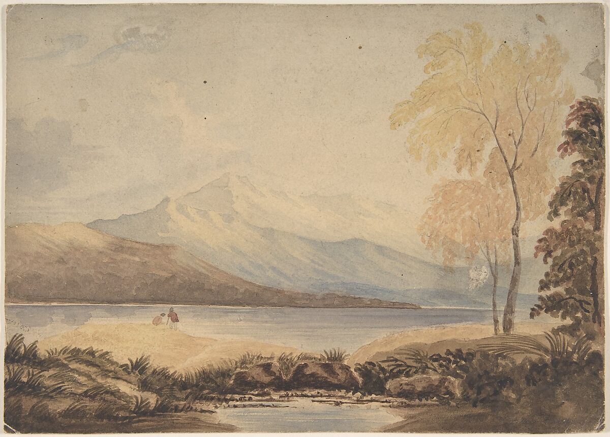 Lakeland Landscape, Formerly attributed to Copley Fielding (British, Sowerby Bridge, West Yorks 1787–1855 Worthing, West Sussex), Watercolor over graphite 