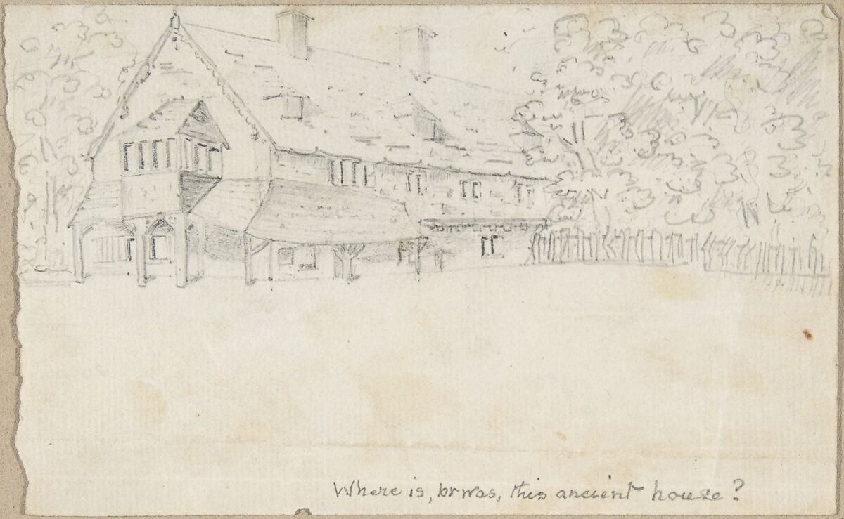 House, Anonymous, British, 19th century, Graphite 