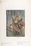 "How Rabbit Deceived Fox": Canadian Fairy Tales, Marcia Lane Jarret Foster  British, Pastel, watercolor and graphite
