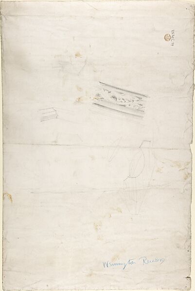 Front Elevation Wennington Church Reredos, Ernest Geldart (British, London 1848–1929), Graphite