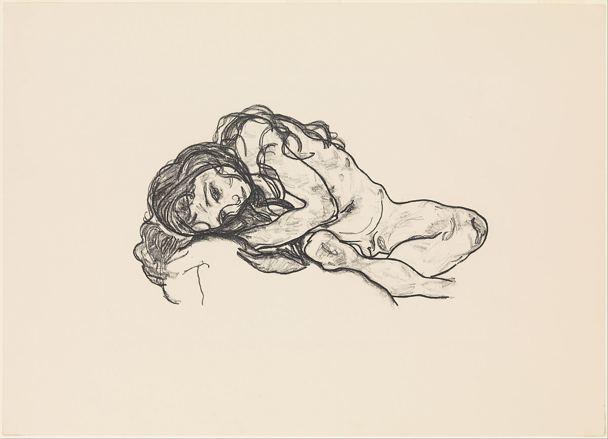 Girl, Egon Schiele (Austrian, Tulln 1890–1918 Vienna), Lithograph 