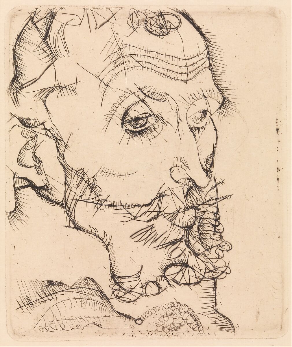 Portrait of Franz Hauer, Egon Schiele (Austrian, Tulln 1890–1918 Vienna), Drypoint