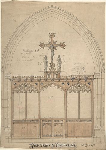 Rood and screen for Panfield church