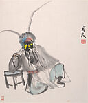 Opera Figures, Guan Liang (Chinese, 1900–1986), Album of twelve leaves; ink and color on paper, China