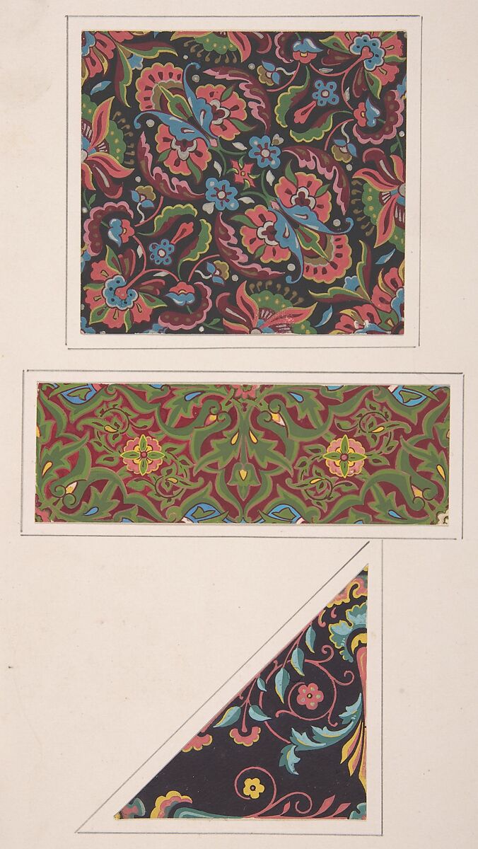 Design drawing, Christopher Dresser (British, Glasgow, Scotland 1834–1904 Mulhouse), Graphite, ink, and gouache (bodycolor) 