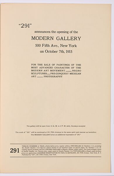 291, Alfred Stieglitz (American, Hoboken, New Jersey 1864–1946 New York)