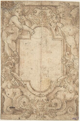 Design for a Frame with Putti and Sirens