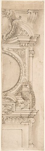 Design for the right half of a chimneypiece