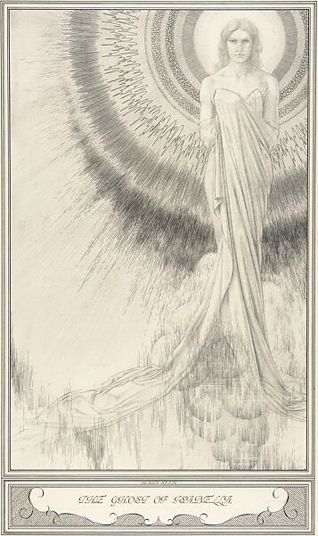 The Ghost of Isabella (for "The White Devil," Act III, scene iii), Henry Weston Keen (British, 1899–1935 Walberswick, Suffolk), Pen and black ink and graphite 