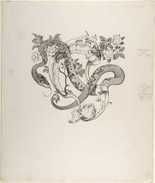 Unused Tailpiece Design for "The Duchess of Malfi", Henry Weston Keen (British, 1899–1935 Walberswick, Suffolk), Pen and black ink 