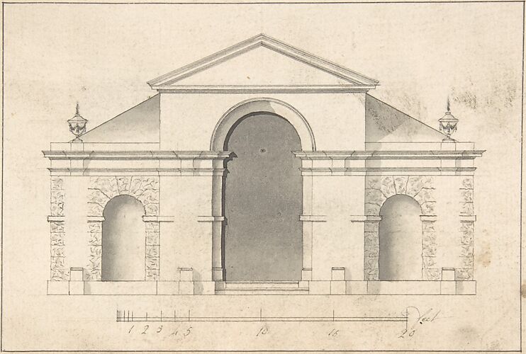 Elevation of Garden Pavilion