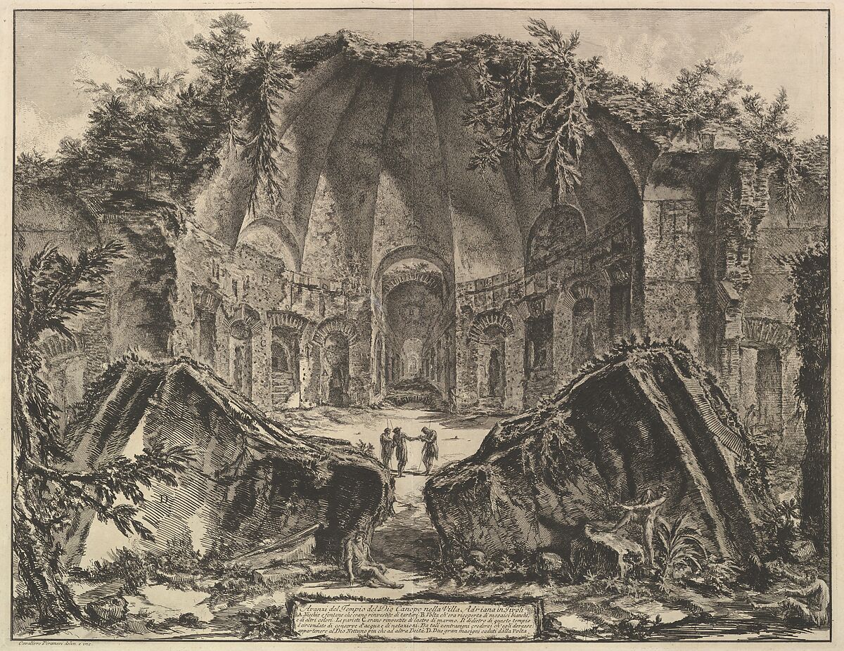 Hadrian's Villa: The Canopus (Avanzi del Tempio Dio Canopo nella Villa Adriana in Tivoli), Giovanni Battista Piranesi (Italian, Mogliano Veneto 1720–1778 Rome), etching 