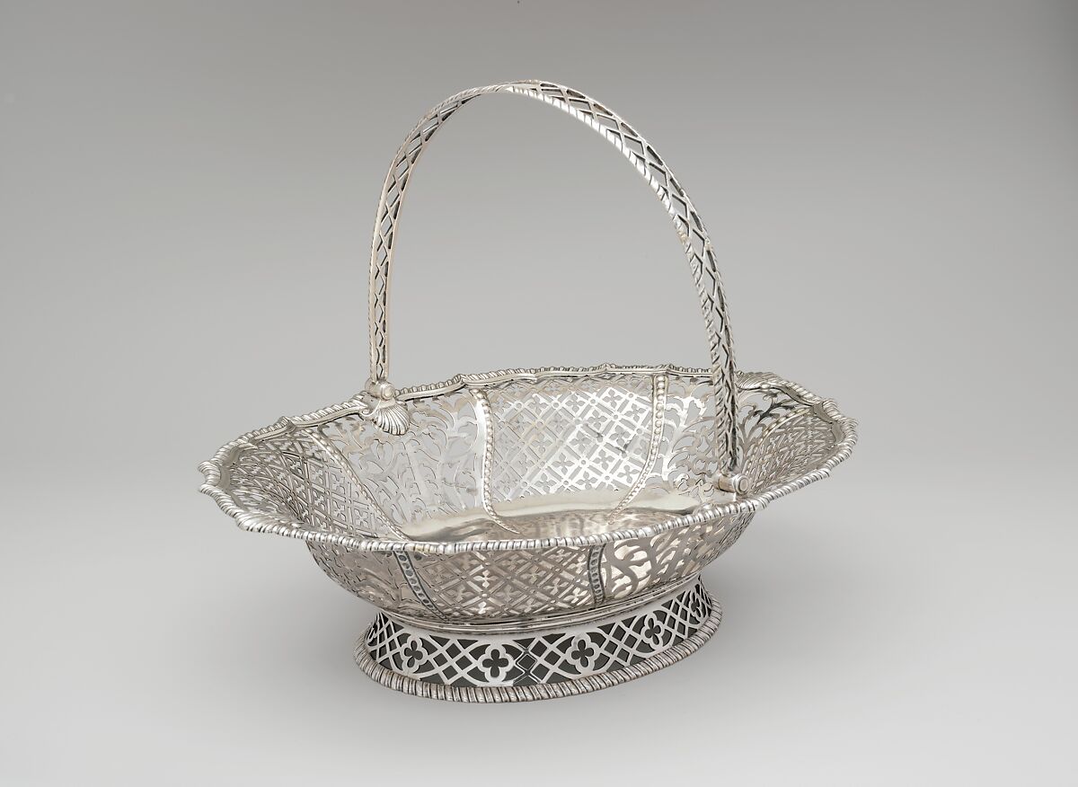 Basket, Myer Myers (1723–1795), Silver, American 