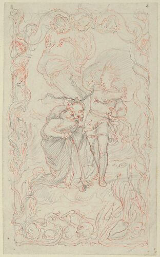Illustration to the Tempest: Caliban, Ferdinand and Ariel