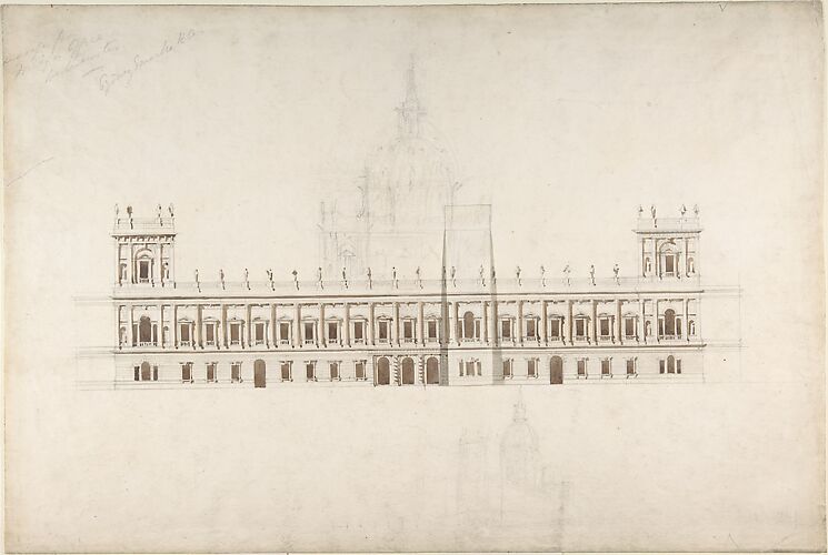 Drawing for Foreign Office, Westminster, for competition of 1857