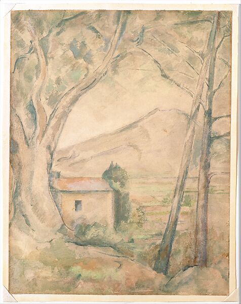 Mont Sainte-Victoire, Attributed to Emile Bernard (French, Lille 1868–1941 Paris), Watercolor on heavy wove paper 