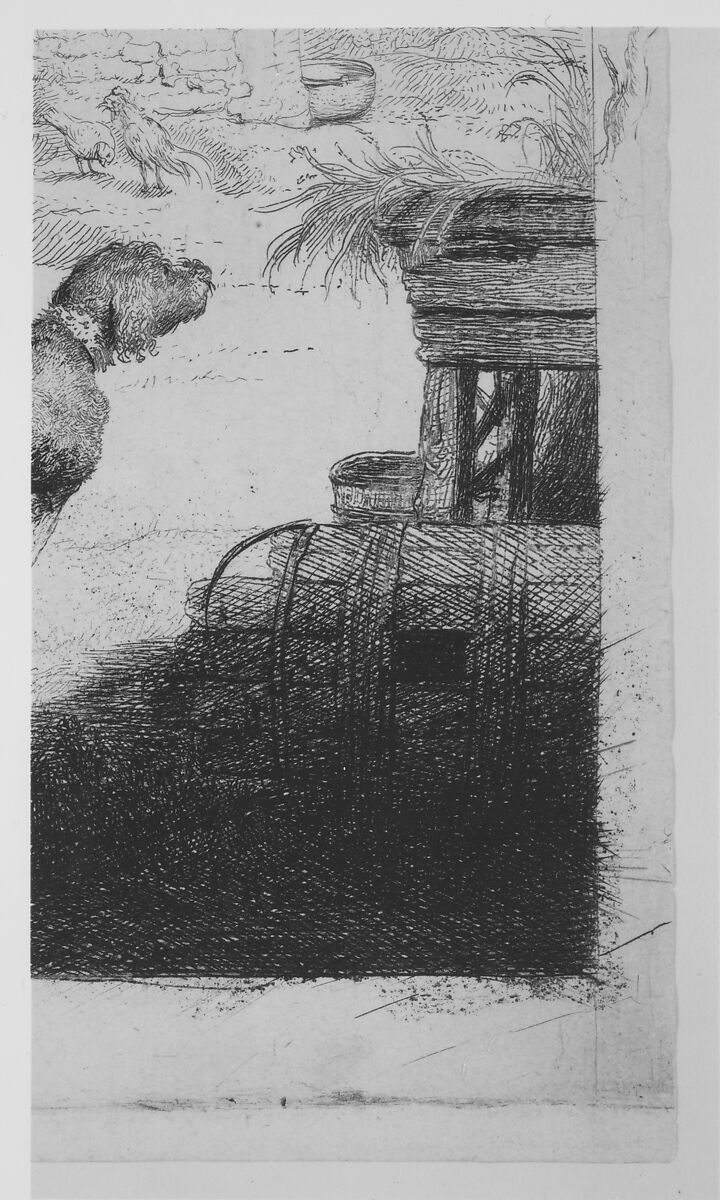 The Good Samaritan, Rembrandt (Rembrandt van Rijn) (Dutch, Leiden 1606–1669 Amsterdam), Etching, engraving and drypoint; first state of four