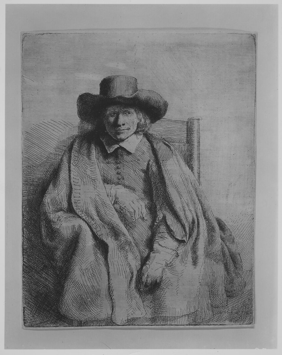 Clement de Jonghe, Printseller, Rembrandt (Rembrandt van Rijn) (Dutch, Leiden 1606–1669 Amsterdam), Etching, drypoint, and engraving; first of six states