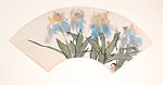 Various Subjects, Cheng Shifa (Chinese, 1921–2007), Fan-shaped album of fourteen leaves; ink and color on Japanese paper, China