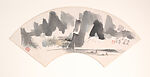 Various Subjects, Cheng Shifa (Chinese, 1921–2007), Fan-shaped album of fourteen leaves; ink and color on Japanese paper, China
