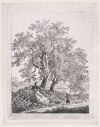Landscape with a Strolling Woman