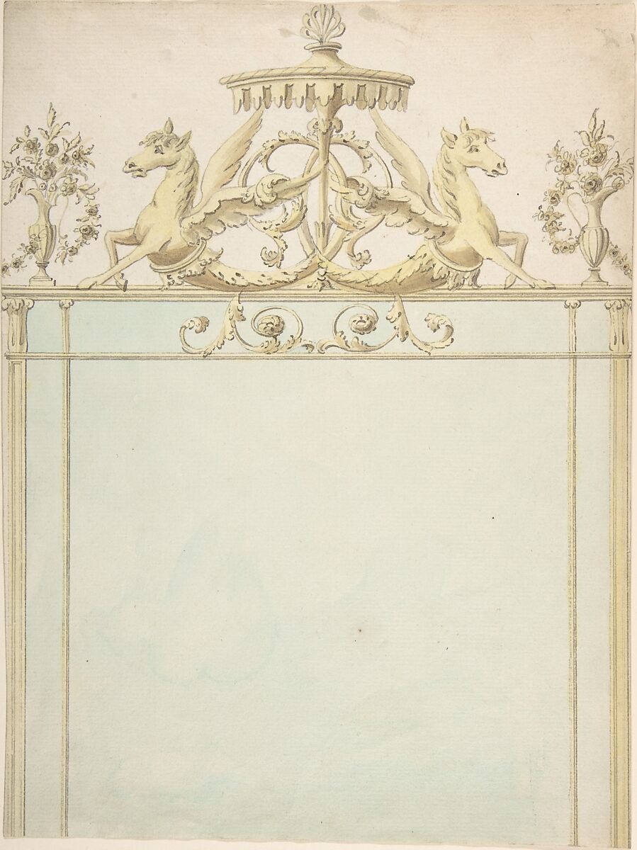 Design for a Mirror, James Wyatt (British, Weeford, Staffordshire 1746–1813 near Marlborough, Wiltshire) 