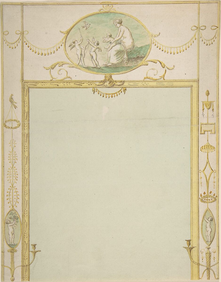 Design for a Mirror, James Wyatt (British, Weeford, Staffordshire 1746–1813 near Marlborough, Wiltshire) 