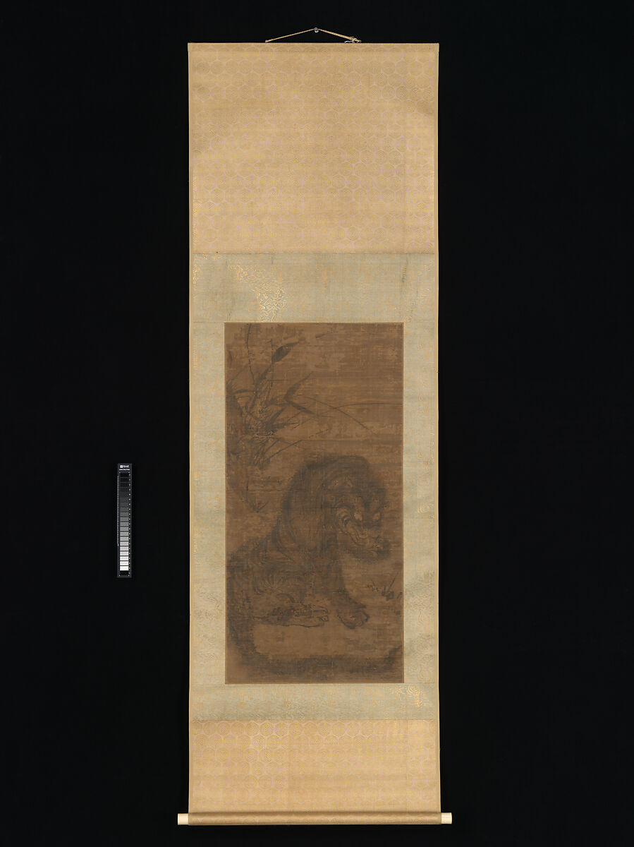 Tiger, Unidentified  , 14th century, Hanging scroll; ink on silk, China