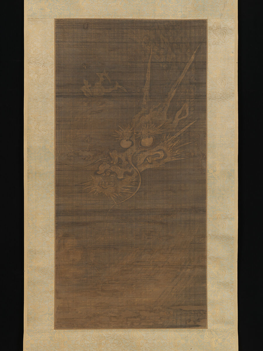 Dragon, Unidentified artist, 14th century, Hanging scroll; ink on silk, China 