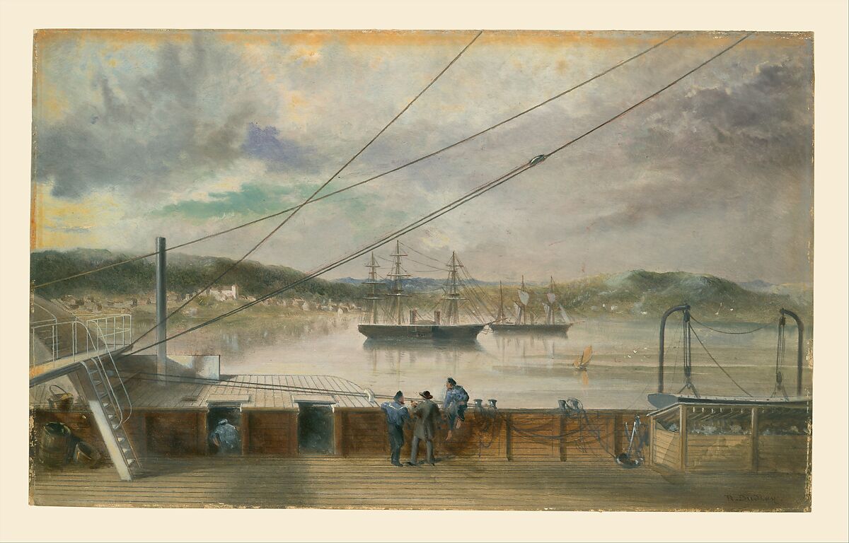 The Settlement and Church of Heart's Content, Newfoundland, Robert Charles Dudley (British, 1826–1909), Watercolor over graphite with touches of gouache (bodycolor)