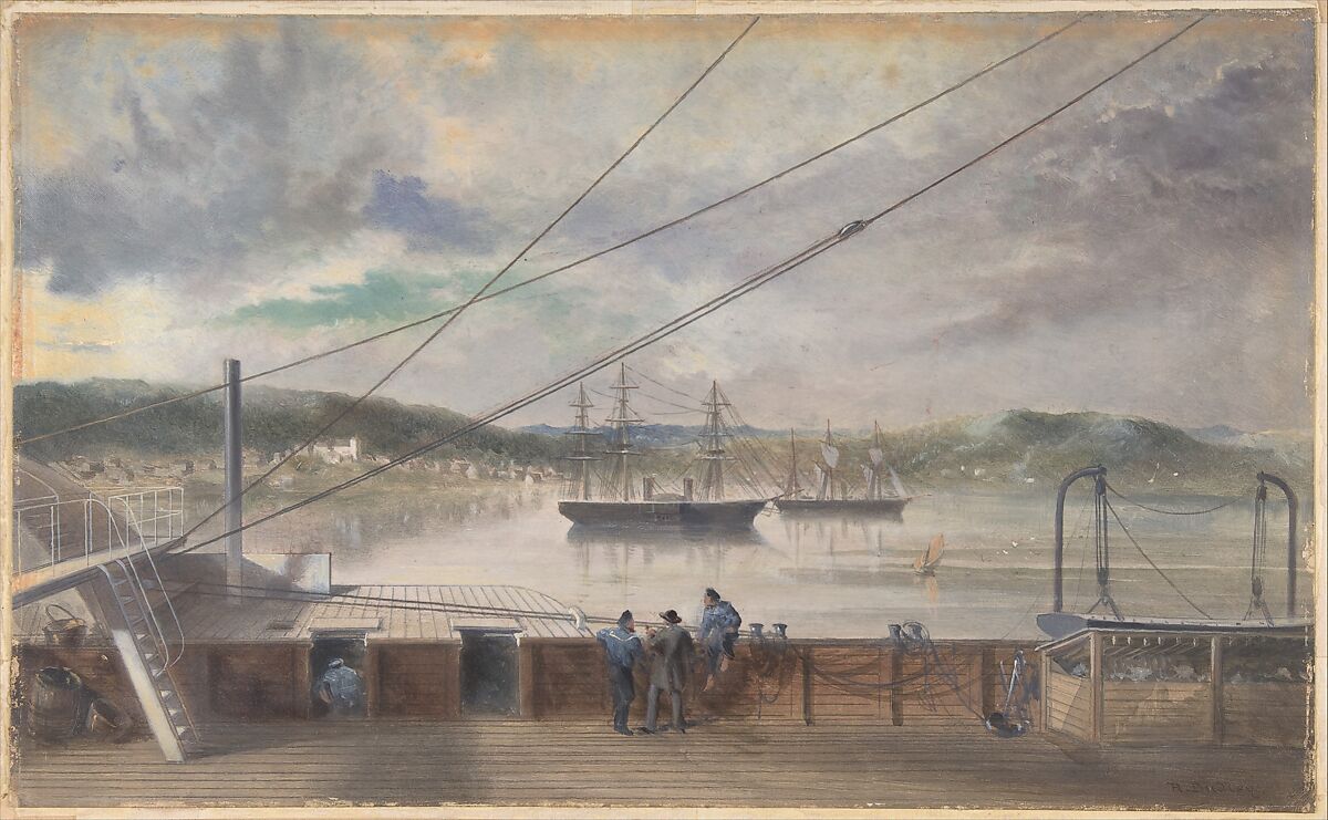 The Settlement and Church of Heart's Content, Newfoundland, Robert Charles Dudley (British, 1826–1909), Watercolor over graphite with touches of gouache (bodycolor) 