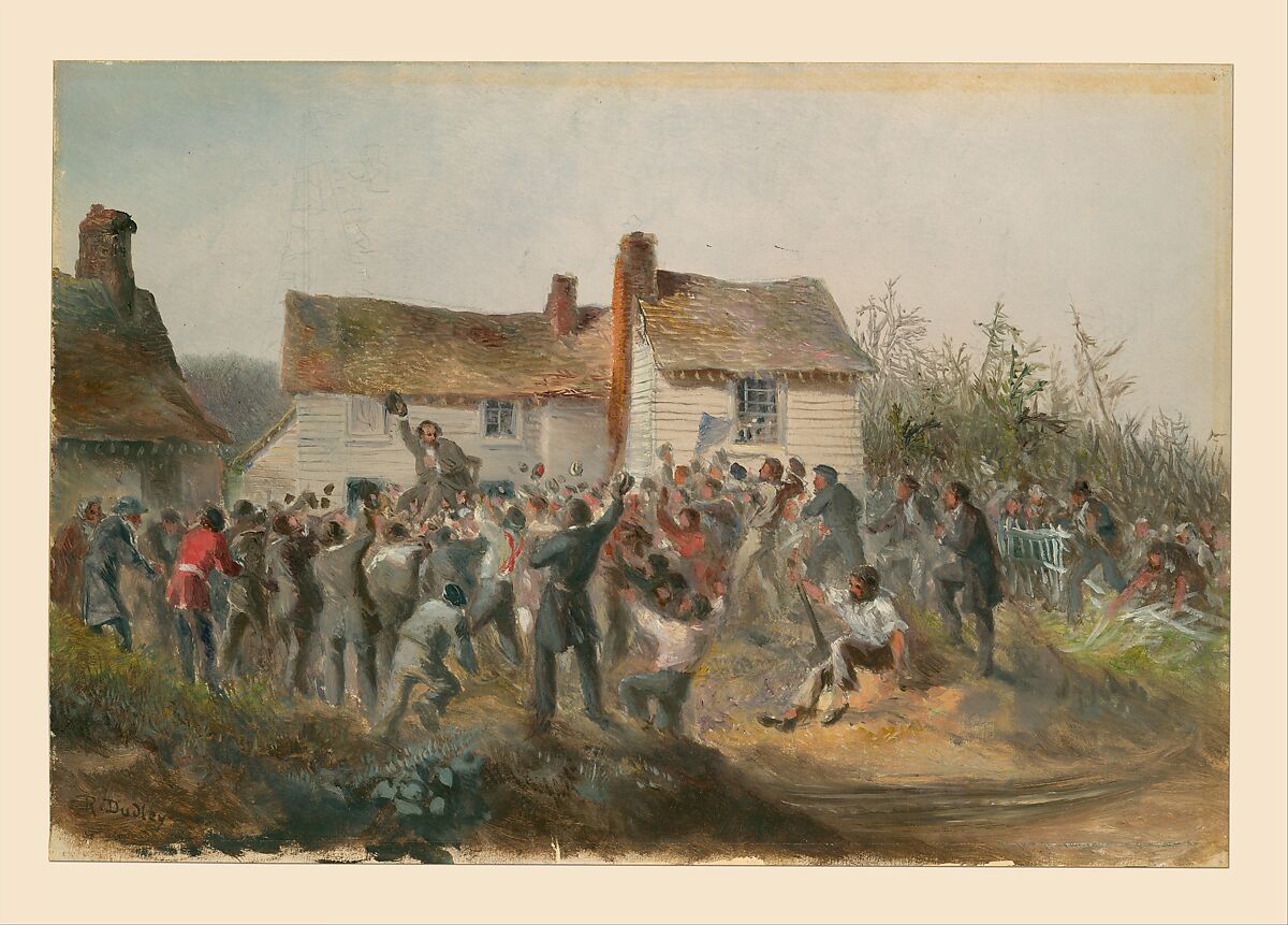 September 8th at Heart's Content, the day of the successful termination of the work of laying, recovering, completing and testing the Atlantic Telegraph Cables of 1865 and 1866, Robert Charles Dudley (British, 1826–1909), Watercolor over graphite with touches of gouache (bodycolor)