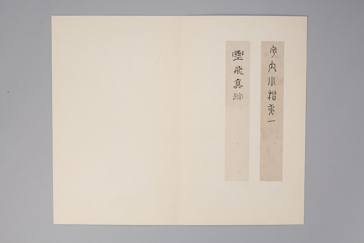 Classic of Spiritual Flight, Attributed to Zhong Shaojing (Chinese, active ca. 713–41), Album of nine leaves; ink on paper, China