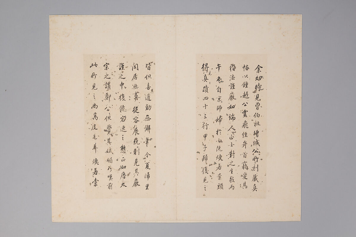 Classic of Spiritual Flight, Attributed to Zhong Shaojing (Chinese, active ca. 713–41), Album of nine leaves; ink on paper, China