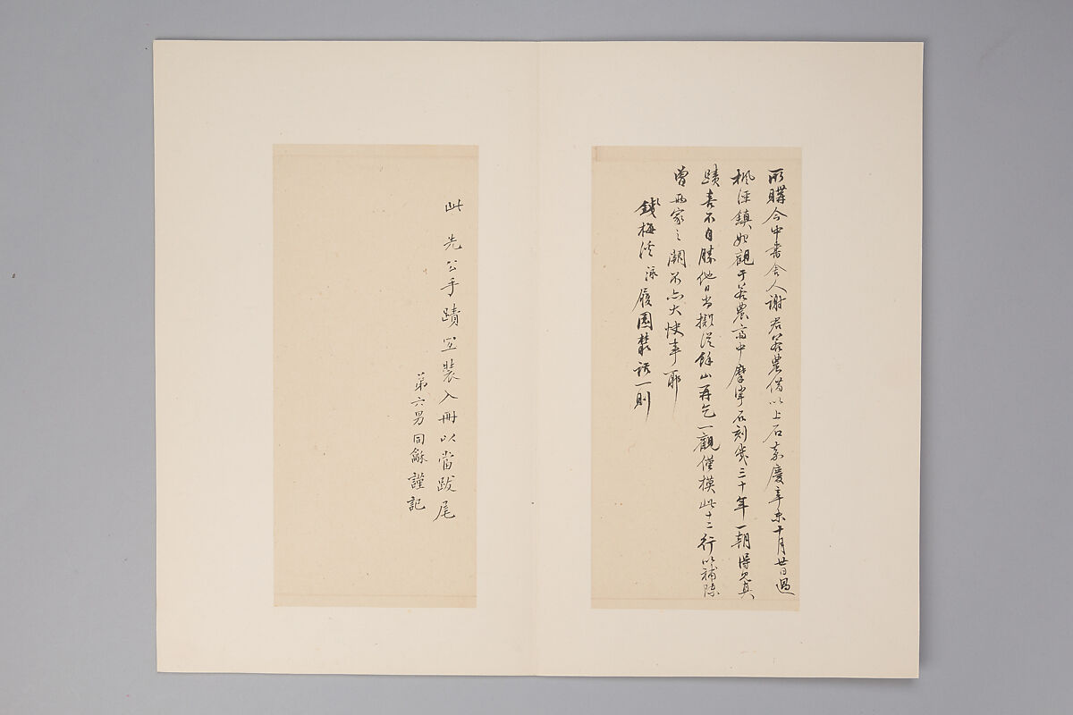 Classic of Spiritual Flight, Attributed to Zhong Shaojing (Chinese, active ca. 713–41), Album of nine leaves; ink on paper, China