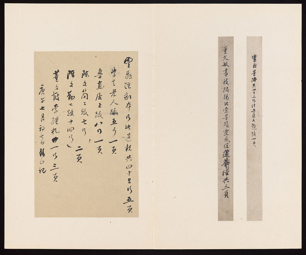 Classic of Spiritual Flight, Attributed to Zhong Shaojing (Chinese, active ca. 713–41), Album of nine leaves; ink on paper, China