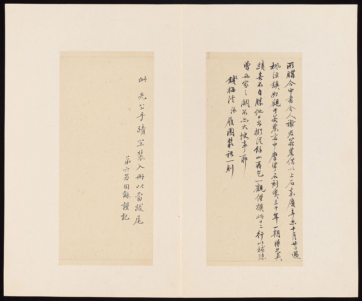 Classic of Spiritual Flight, Attributed to Zhong Shaojing (Chinese, active ca. 713–41), Album of nine leaves; ink on paper, China
