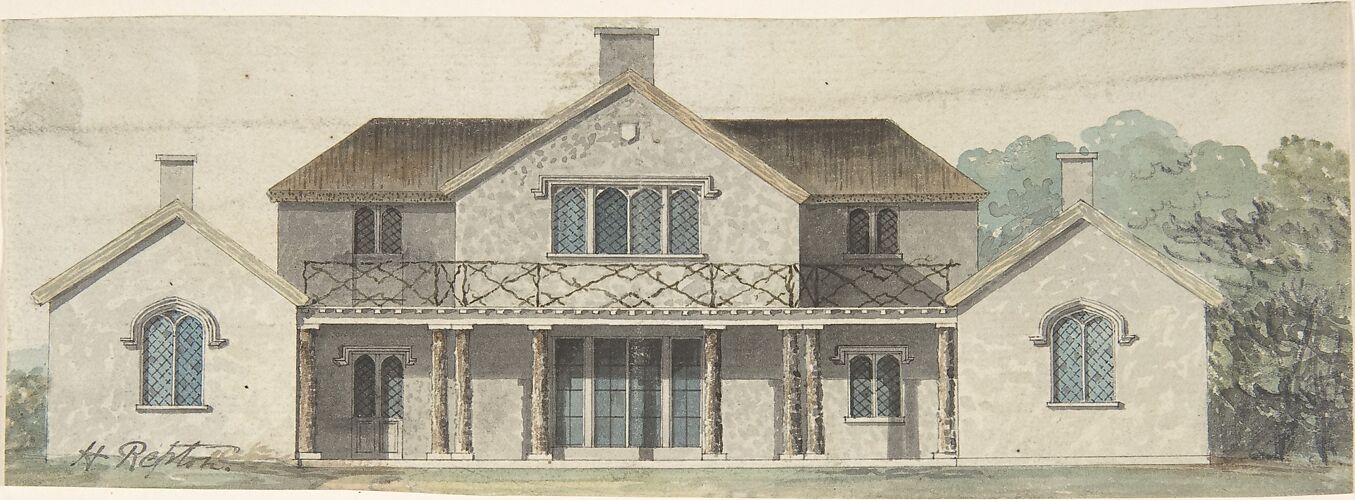 Design for a Cottage Ornée in the Tudoresque Style
